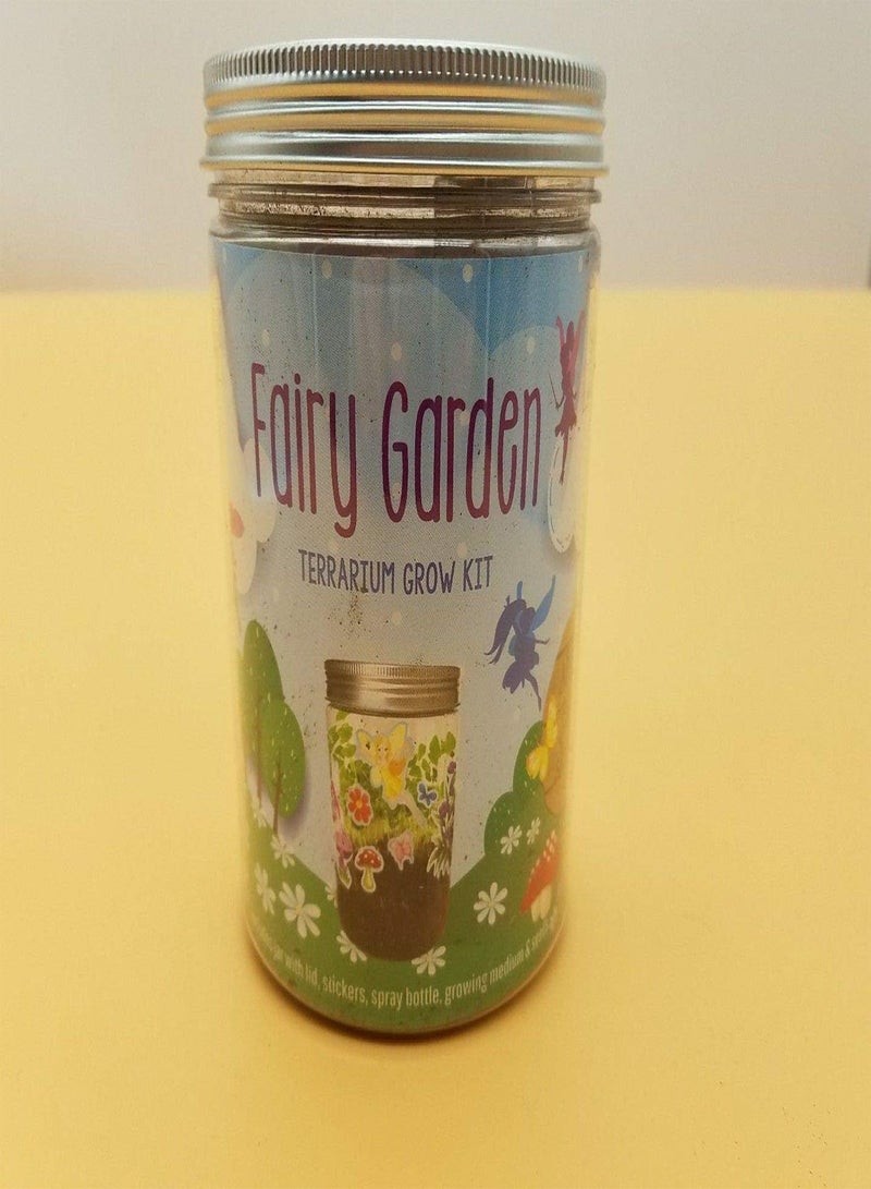 GGOOT Germination Seeds: Fairy Garden Terrarium Grow Kit New Includes Jar, Lid, Stickers & Seeds and More