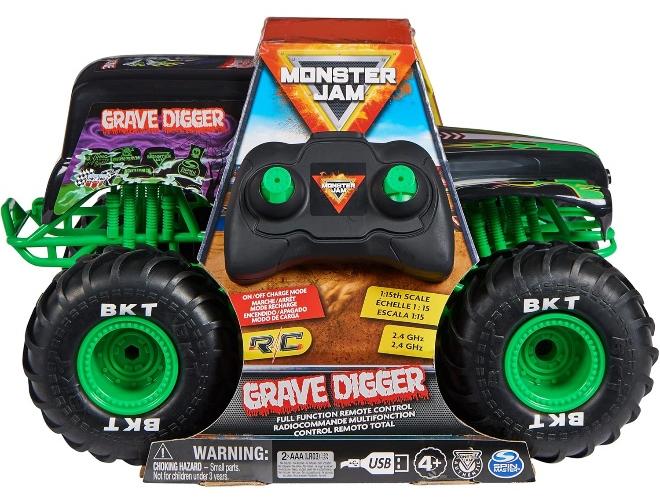 Monster Jam Grave Digger Remote Control Monster Truck (1:15) - Image 1