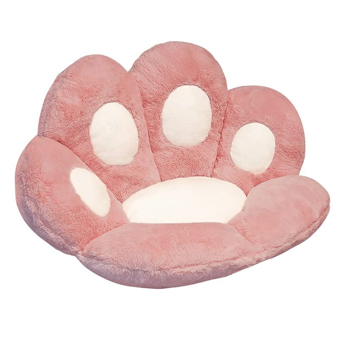 Cat Paw Cushion Lazy Sofa Seat Cushion Cute Seat Cushion For Office Chair Game Chair Or Sofa Flower Floor Pillow Home Decoration Pink 235 X 275 Inches