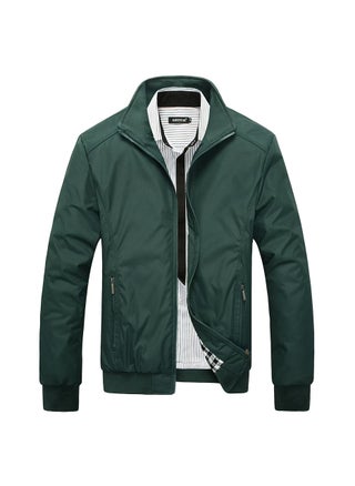 New Men's Spring and Autumn Business Style Slim Green Jacket - pzsku/Z3FAA4B959DE28532E870Z/45/_/1735269453/09b6642e-64d3-4808-9ff9-f8408230487e