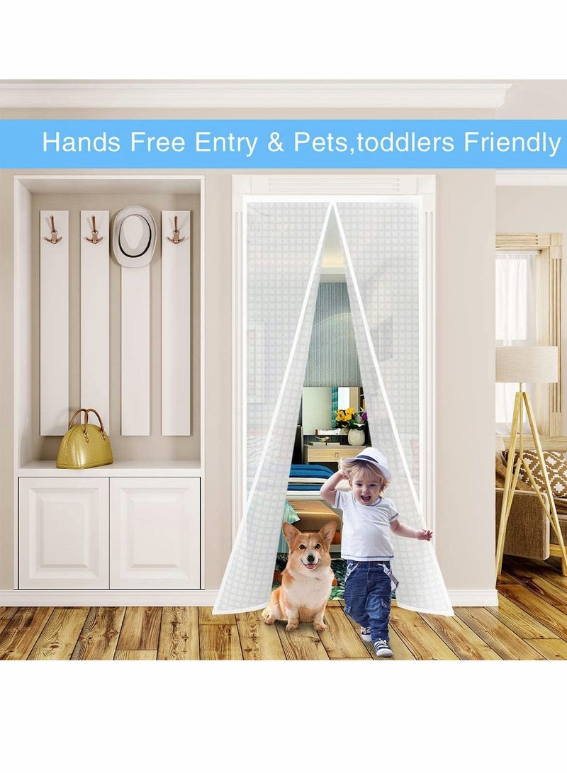 KASTWAVE Insulated Door Curtain Thermal Magnetic Self Sealing Door Screen Winter Stop Draft Keep Cold Out Door Cover - Image 3