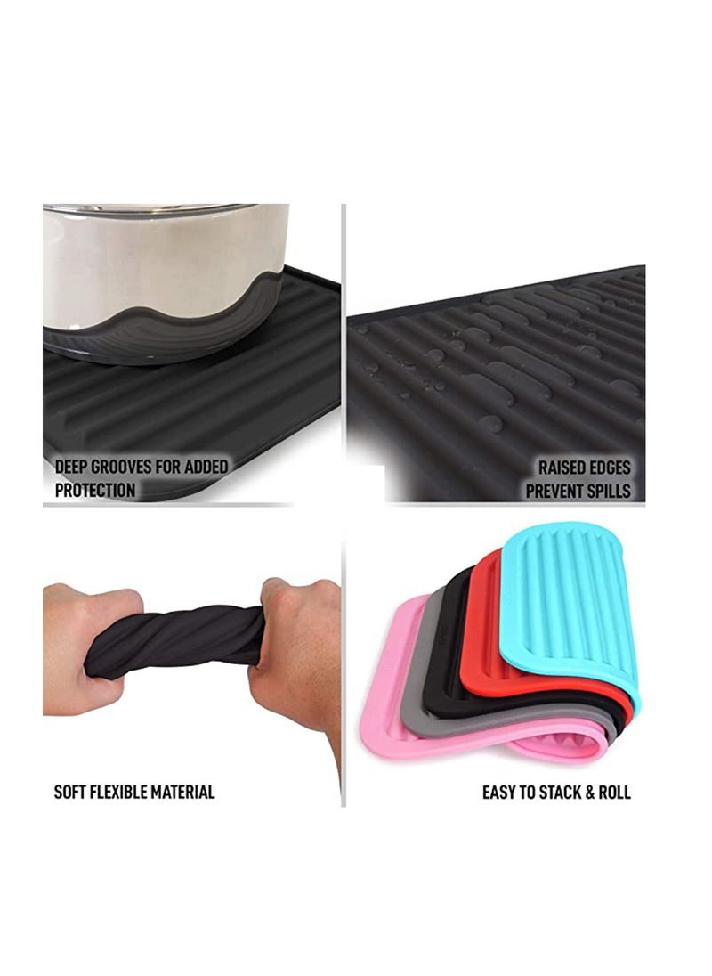 Y&D Silicone Trivets for Hot Pots and Pans, Easy to Clean, Multi-Purpose & Versatile Trivet Mat, Heat Resistant Trivet, Pads Opening Tight Jars, Other Kitchen Utensils!  - Image 2