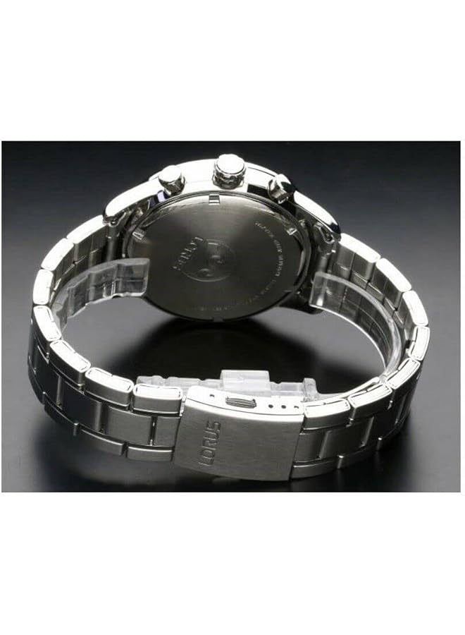 لوراس Rm333Ex9 ساعة رياضية كوارتز مقاومة للماء حتى عمق 100 متر كرونوغراف مقياس سرعة الدوران من الفولاذ المقاوم للصدأ بلمسة زرقاء وفضية وسوداء - Image 4