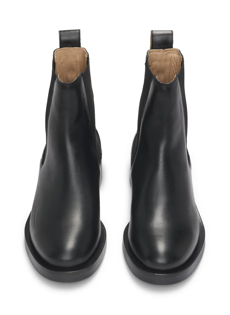 بوس Leather Chelsea boots with logo rivet
