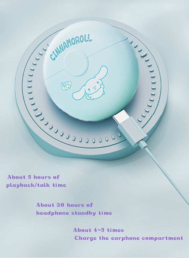 Sanrio Wireless Bluetooth Headphones, Call Noise Canceling Headphones with Mic (Blue) - Image 4