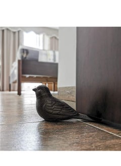 Generic Door Stop Floor Decorative, Cast Iron Cute Bird Door StoppersWedge Heavy Duty Doorstop to Keep Door Open for Home Office Commercial Industrial, 1pc Dark Brown  - Image 5