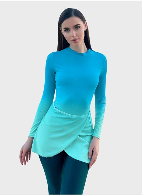 Burkini Swimsuits Set 3-Piece Swimwear Full Cover Muslim Swim Skirt Long Sleeve Conservative Modest  Fashion Classic Islamic Sun Protection Diving Surfing Suit