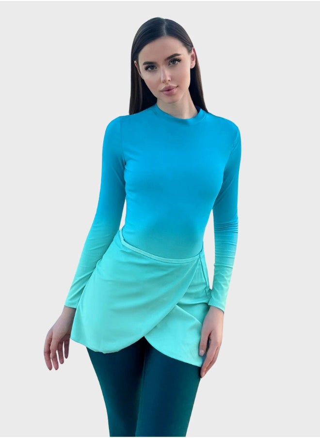 Fianser - Burkini Swimsuits Set 3-Piece Swimwear Full Cover Muslim Swim Skirt Long Sleeve Conservative Modest  Fashion Classic Islamic Sun Protection Diving Surfing Suit - Image 1