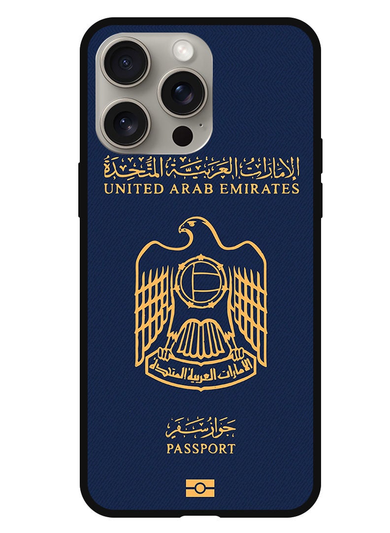 Theodor Protective Case Anti Scratch Shock Proof Bumper Cover For iPhone 15 Pro Max UAE Passport 2  - Image 1