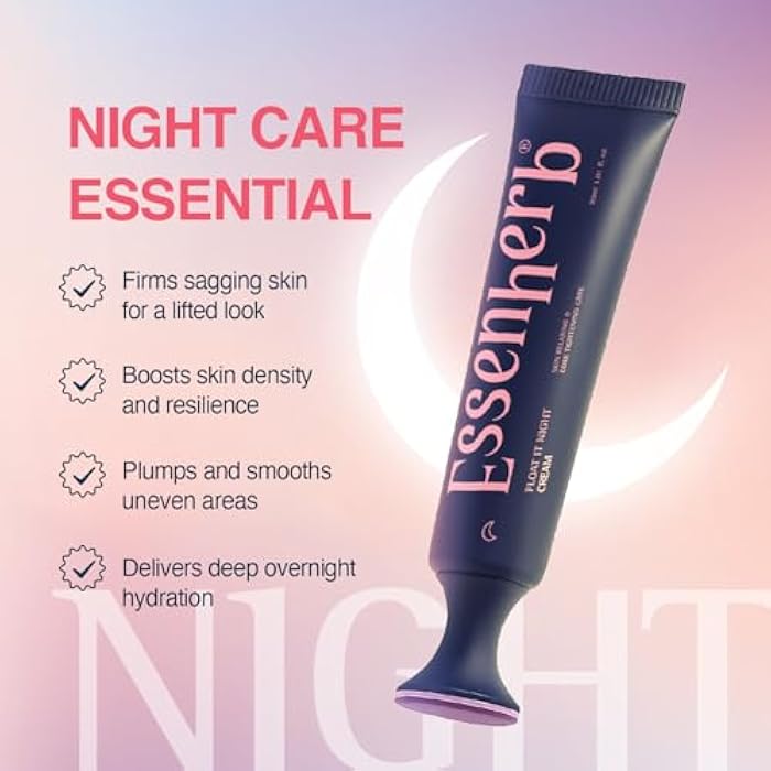 ESSENHERB Day to Night Routine Program – 24H K Beauty Skincare Set with Bounce It Day Cream & Float It Night Cream – Vegan Korean Moisturizer Duo for Hydration, Firming & Wrinkle Care (1.01oz&1.o1oz) - Image 4