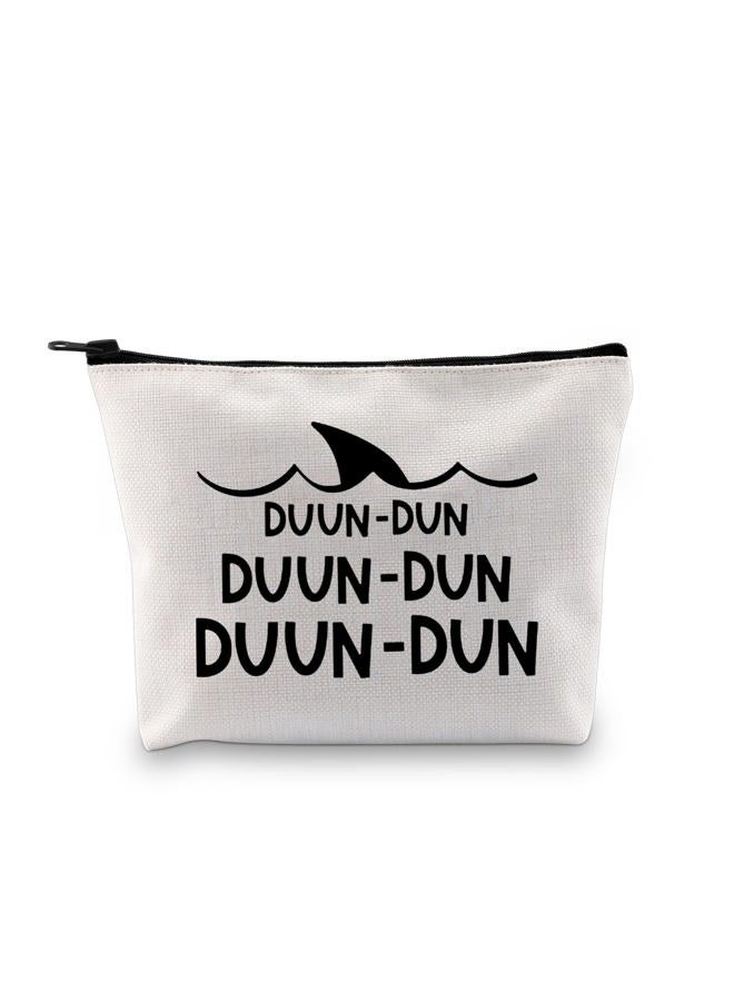 XYANFA Shark Makeup Bag Shark Gift for Shark Lover Cool Animal Bag Shark Week Gifts, DUUN, big - Image 4