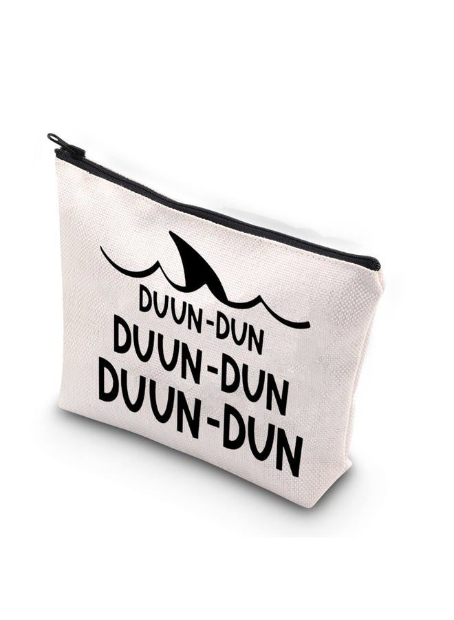 XYANFA Shark Makeup Bag Shark Gift for Shark Lover Cool Animal Bag Shark Week Gifts, DUUN, big - Image 1