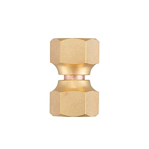 Minimprover 2 PCS Brass 3/8" Female Flare Swivel Adapter, Swivel Nut, Tube Fitting, Valve Connector - Image 4