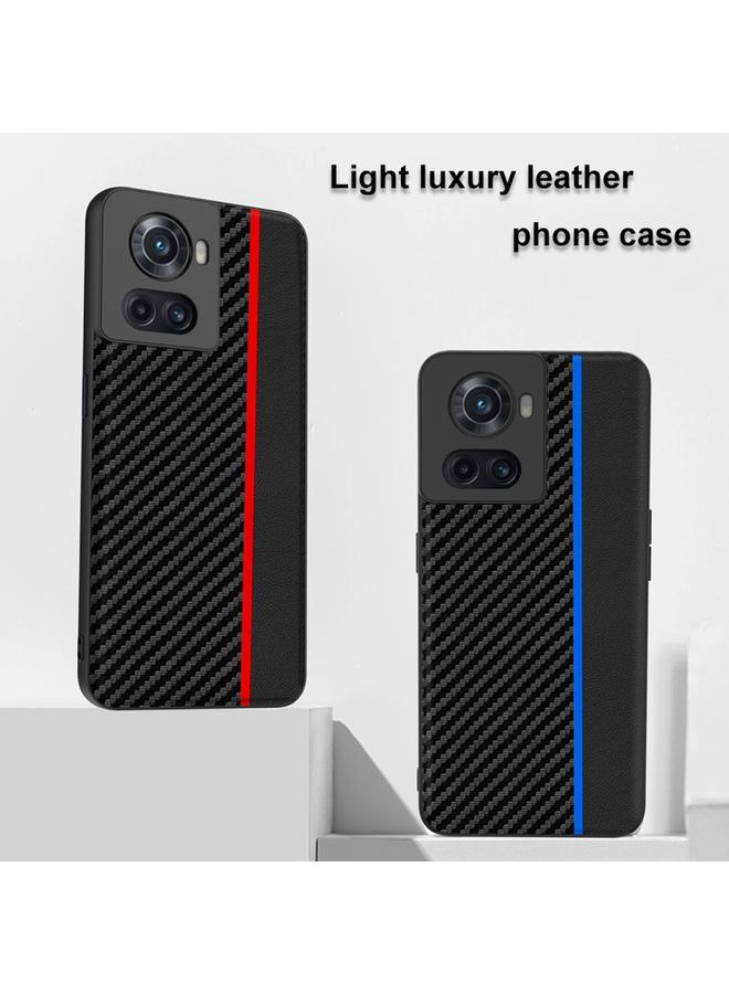 S-TOP Case For OnePlus 10R / Ace Ultra-thin Carbon Fiber Texture Splicing Phone Case - Image 3