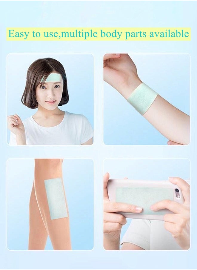 Generic - 10 Pcs Cooling Gel Patches Relieve Sunstroke Drowsiness Headache Toothache Pain Suitable for Outdoor Travel and Family Daily Life - Image 1