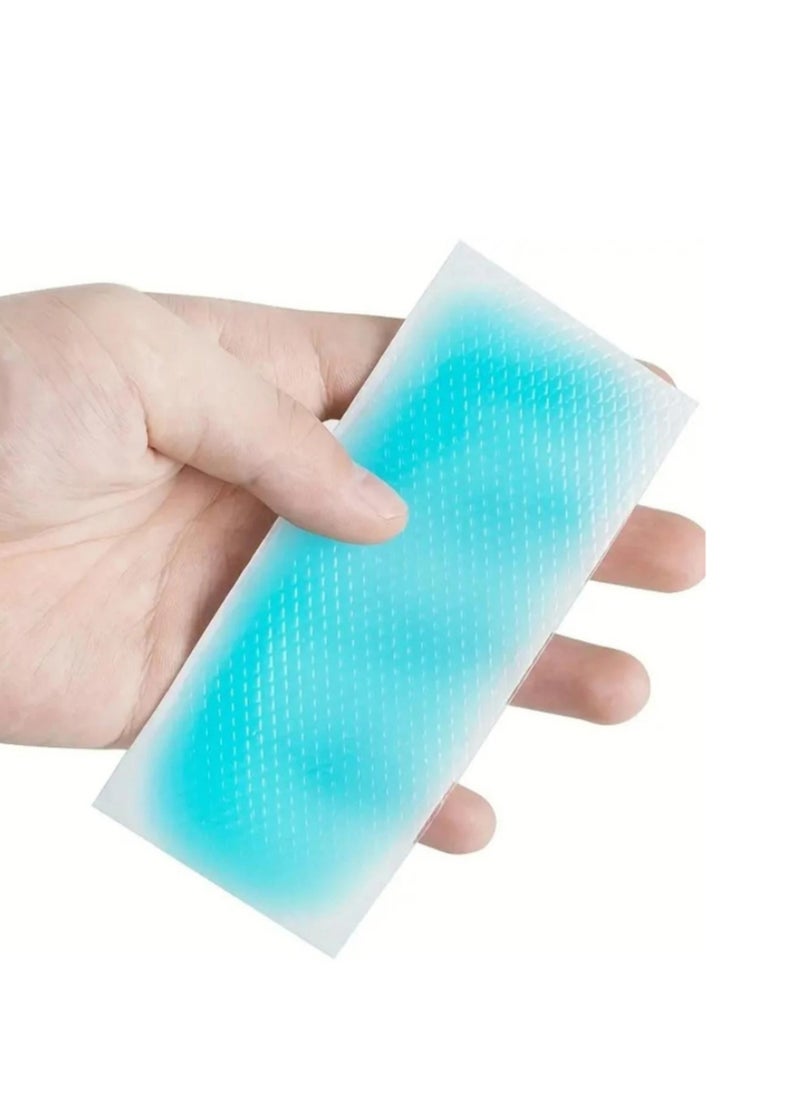 Generic - 10 Pcs Cooling Gel Patches Relieve Sunstroke Drowsiness Headache Toothache Pain Suitable for Outdoor Travel and Family Daily Life - Image 1