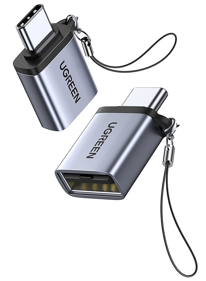 Ugreen USB C to USB 3.0 A Adapter Type C Male to USB 3.0 A Female Thunderbolt Converter For iPhone 16/15 Series, iPad Pro/Air MacBook Samsung S24 Ultra Huawei P60, Sony, Xiaomi Grey