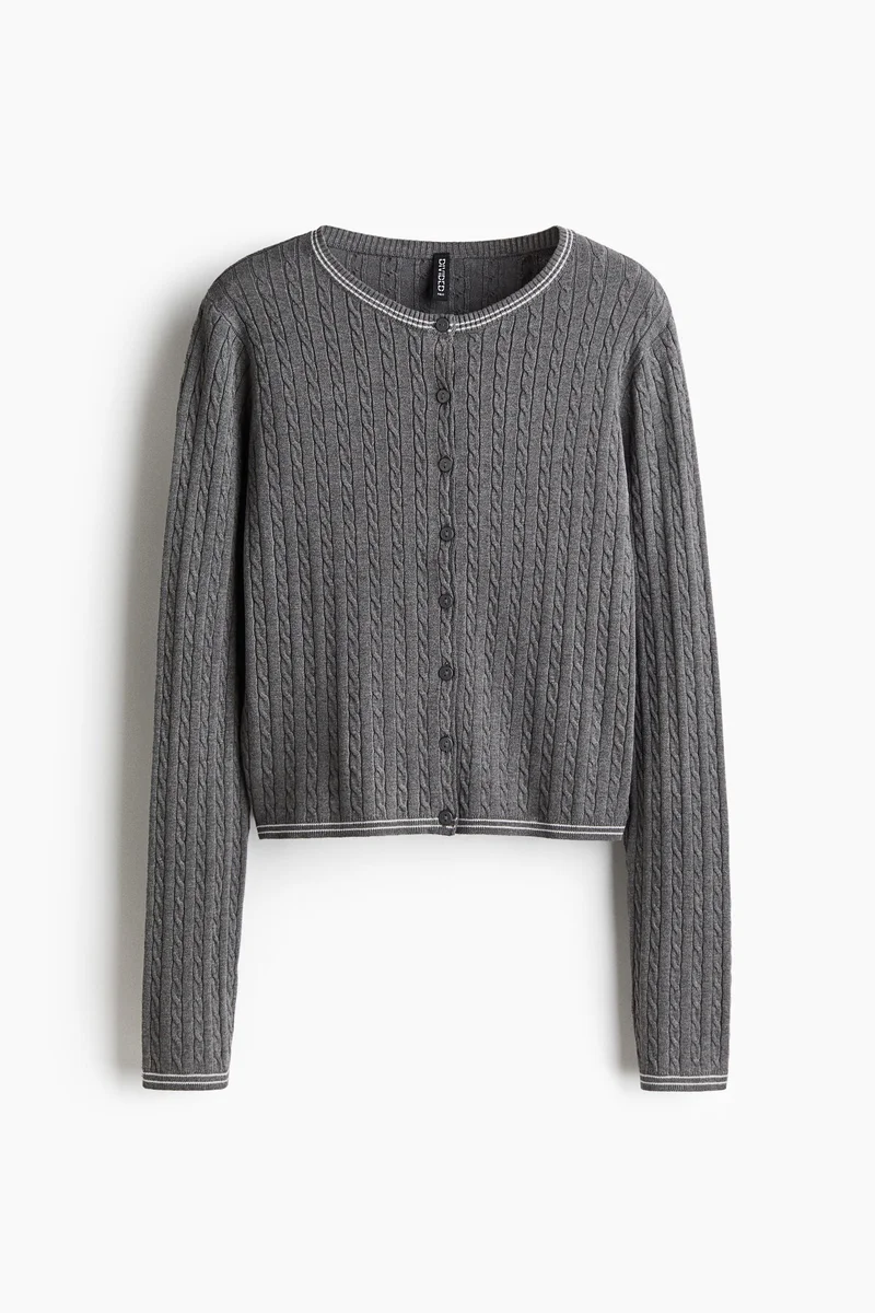 H&M Cable-knit cardigan