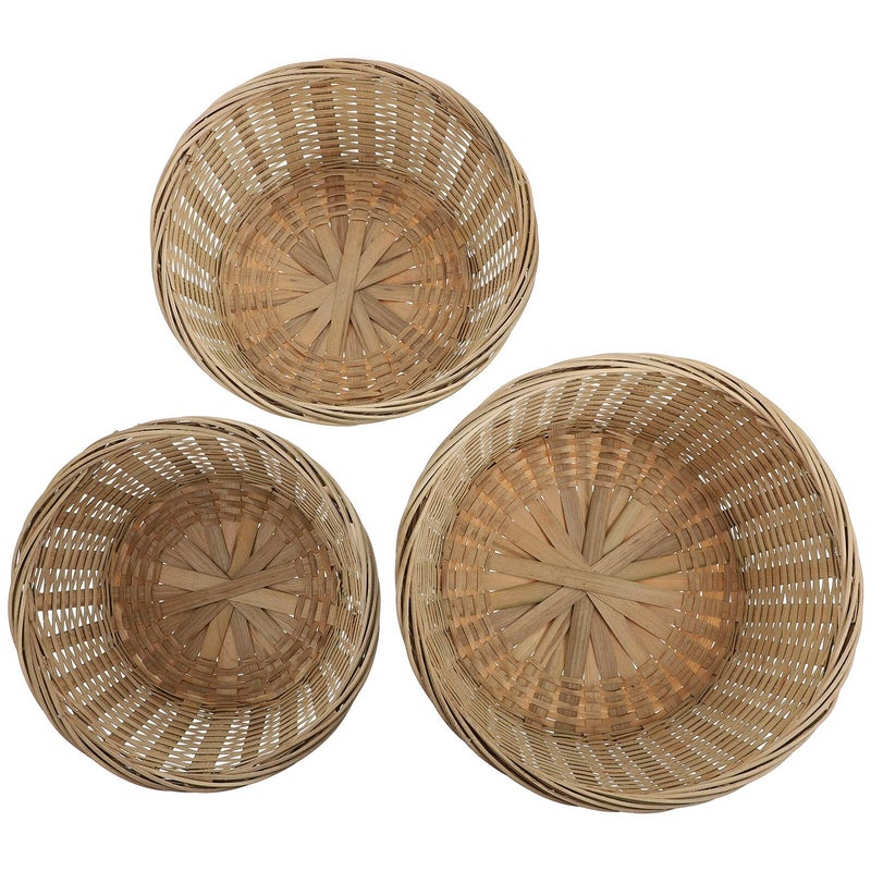 Handmade Bread Basket Set Large Medium Small Kitchen Storage Organizer - Image 2