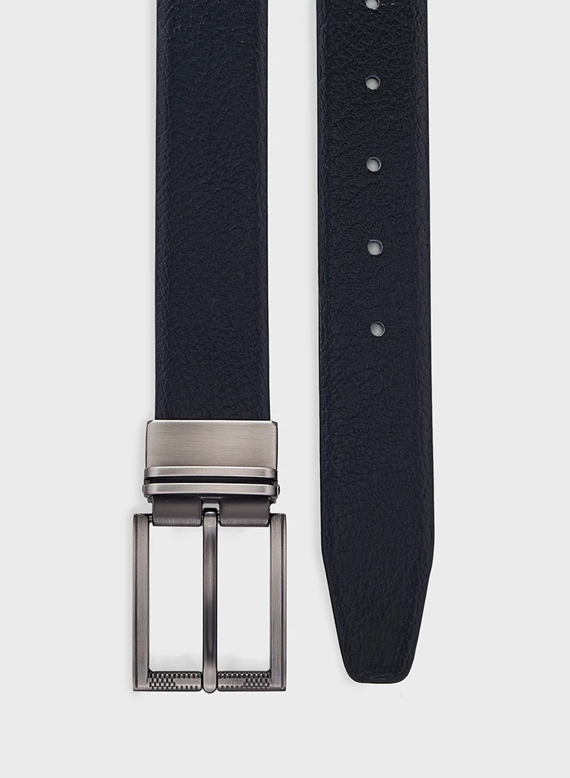 Robert Wood Genuine Leather 35Mm Reversible And Resizable Formal Belt