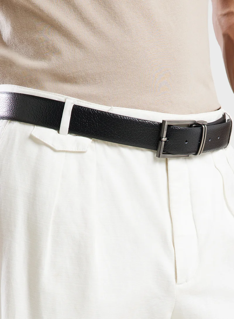 Robert Wood Genuine Leather 35Mm Reversible And Resizable Formal Belt