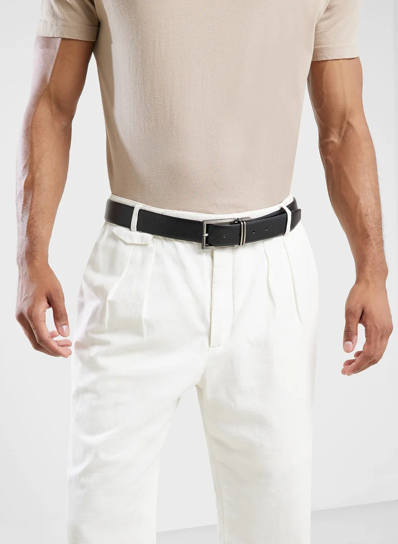 Robert Wood Genuine Leather 35Mm Reversible And Resizable Formal Belt