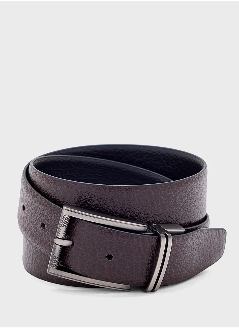 Robert Wood Genuine Leather 35Mm Reversible And Resizable Formal Belt