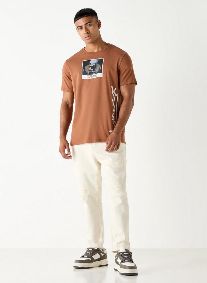 اس بي كاركترز تيشيرت بياقة ضيّقة وأكمام قصيرة وطبعات - Image 2