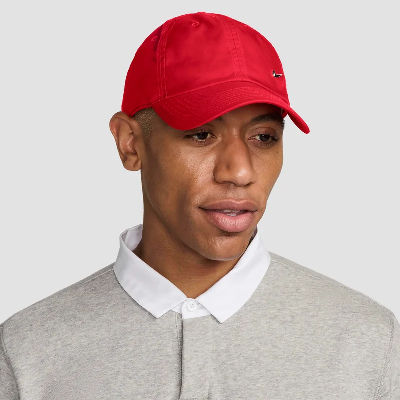 Nike Red Men's Dri-FIT Club Unstructured Swoosh Cap  | Best Price UAE