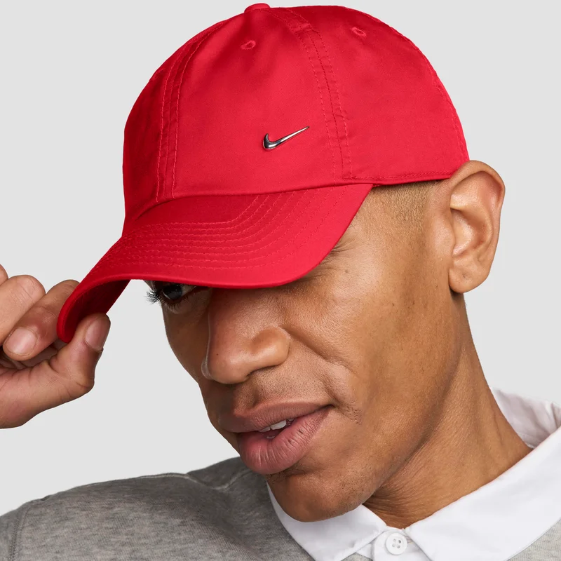 Nike Red Men's Dri-FIT Club Unstructured Swoosh Cap  | Best Price UAE