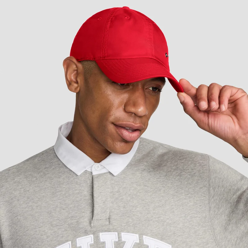 Nike Red Dri-FIT Club Unstructured Cap  | Best Price UAE