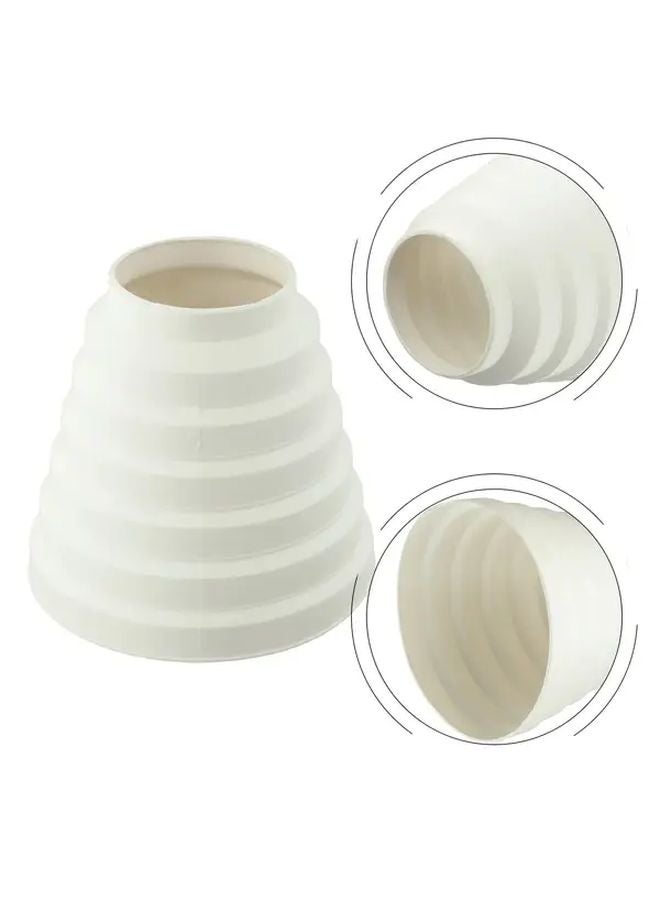 مُوصل مروحة شفط مرن من البلاستيك الأبيض 80 مم إلى 150 مم مقاوم للماء لتهوية عادم المطبخ - Image 5