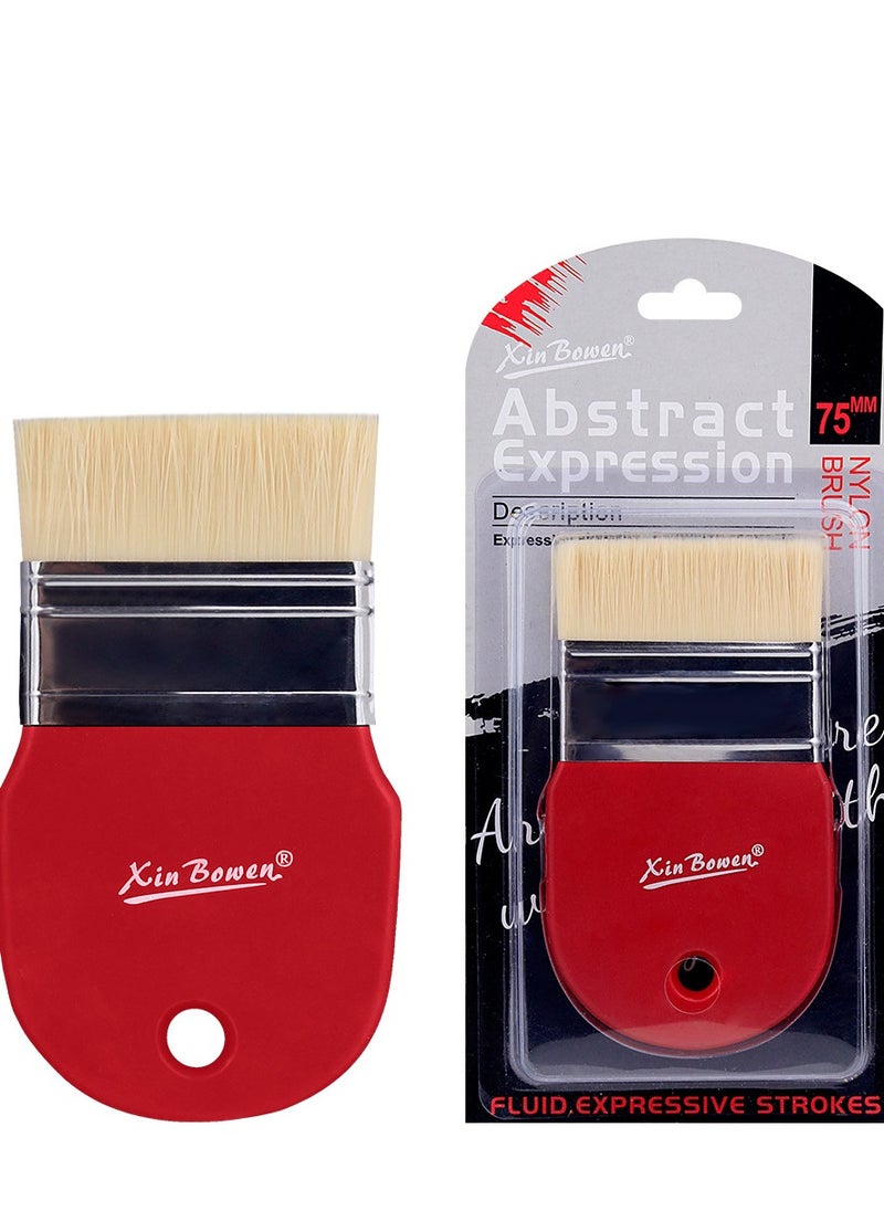 Xinbowen - Wooden Handle Nylon Hair Paint Brush - Versatile Art Board Brush for Watercolor, Acrylic, and Oil Painting - Image 1