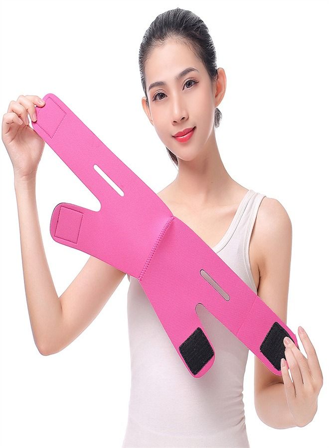 Loquat Sleep Breathable V-face Bandage Pink - Image 2