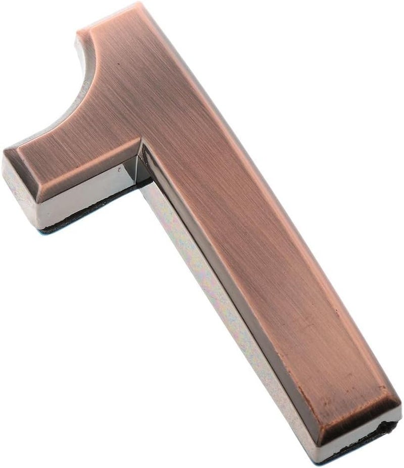 klarako Bronze Front Gate Door Address Plaque Number Digits Sign Sticker Plate Self Adhesive klarakoNumber 1 - Image 3