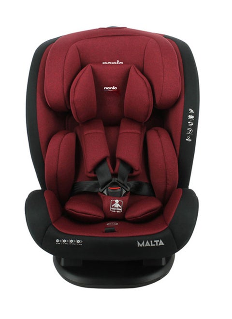 Malta Convertible Infant Carseat For Group 0+/1/2/3, 0 To 12 Years, 0 - 36 Kg, Red And Black