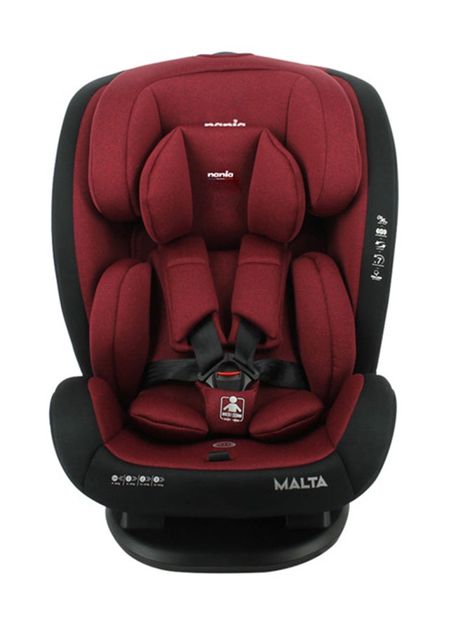 Nania Malta Convertible Infant Carseat For Group 0+/1/2/3, 0 To 12 Years, 0 - 36 Kg, Red And Black  - Image 1