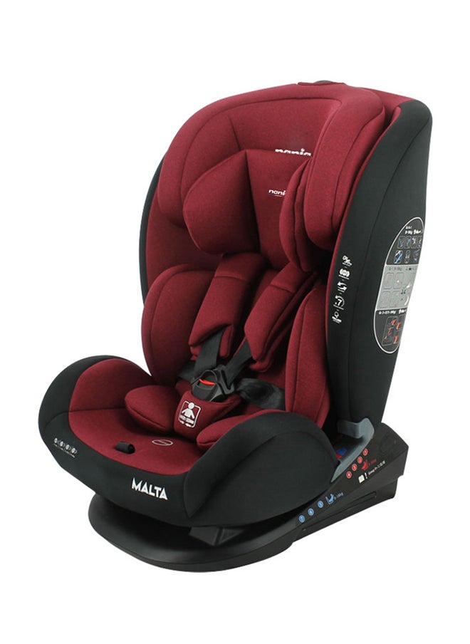 Nania Malta Convertible Infant Carseat For Group 0+/1/2/3, 0 To 12 Years, 0 - 36 Kg, Red And Black  - Image 2
