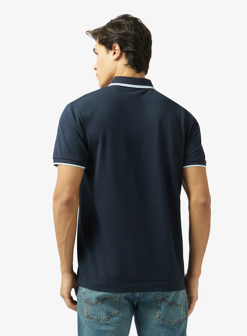 JACK & JONES Logo Half Zip Polo