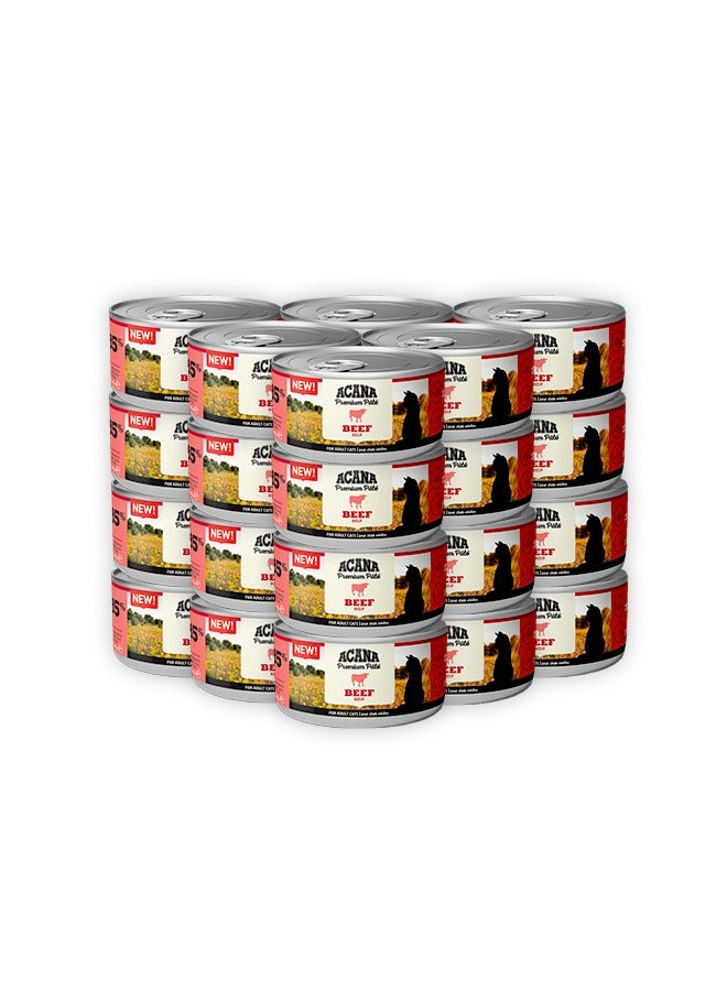 (أسنى) طعام القطط الرطب بنكهة لحم البقر الفاخر - 85 جرام (عبوة من 24 قطعة) - Image 1