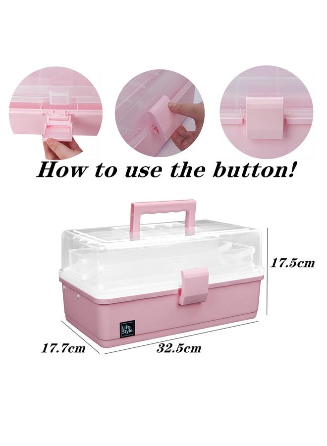JOYMOMO Hair Bow Holder Organizer For Headbands Hair Clips Hair Ties Scrunchies Baby Girl Hair Accessories Storage Box Threelayer Folding Storage Organizer (Without Accessories)  - Image 5