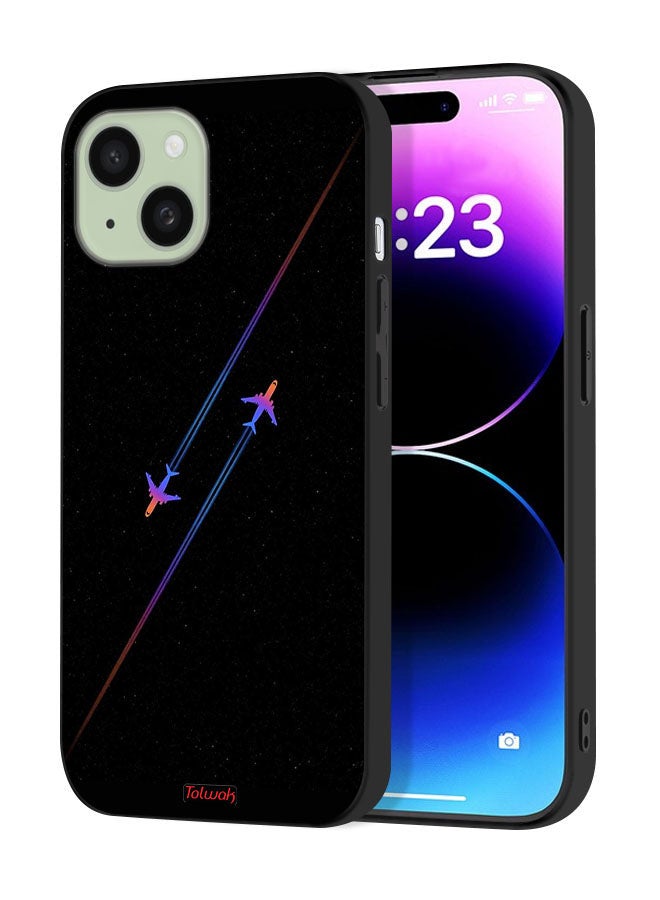 Tolwak Apple iPhone 15 Protective Case Cover Airplanes Art - Image 1