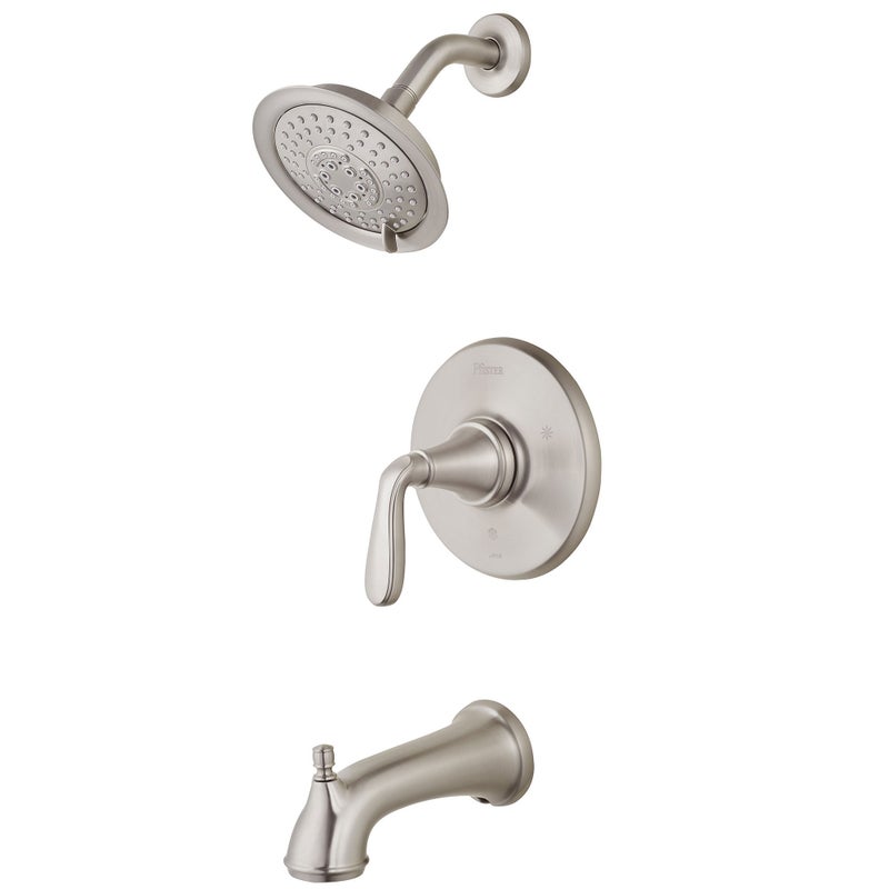 Pfister Northcott Tub & Shower Trim Kit (Valve Not Included), 1-Handle, Brushed Nickel Finish, LG898MGK - Image 4