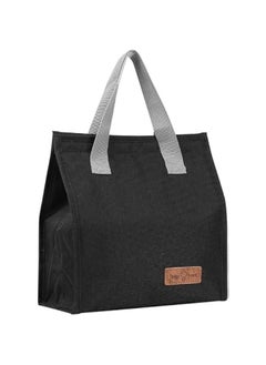 HOOKOR Lunch Bag Insulated, Lunch Box Bag, Reusable Lunch Tote Bag, Lunch Box Container Bag Insulated for Women, Men, Work, Office,School, Beach or Travell (Black)  - Image 1