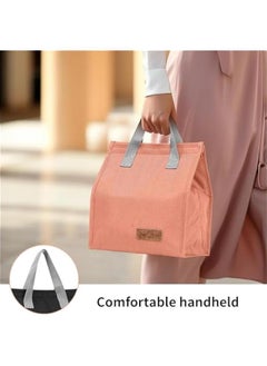 HOOKOR Lunch Bag Insulated, Lunch Box Bag, Reusable Lunch Tote Bag, Lunch Box Container Bag Insulated for Women, Men, Work, Office,School, Beach or Travell (Black)  - Image 4