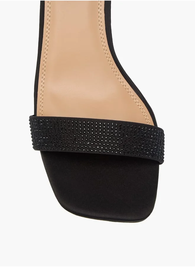 Celeste Women's Embellished Sandals with Kitten Heels and Buckle Closure Ramadan Collection