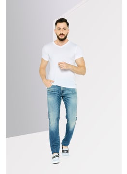 Men Slim Fit Washed Stretchable Jeans, Blue Wash - pzsku/Z3FAB8217584C8DD788C4Z/45/_/1737642537/740e45c2-4cc5-46c9-9c9c-2be5d56fdaf1