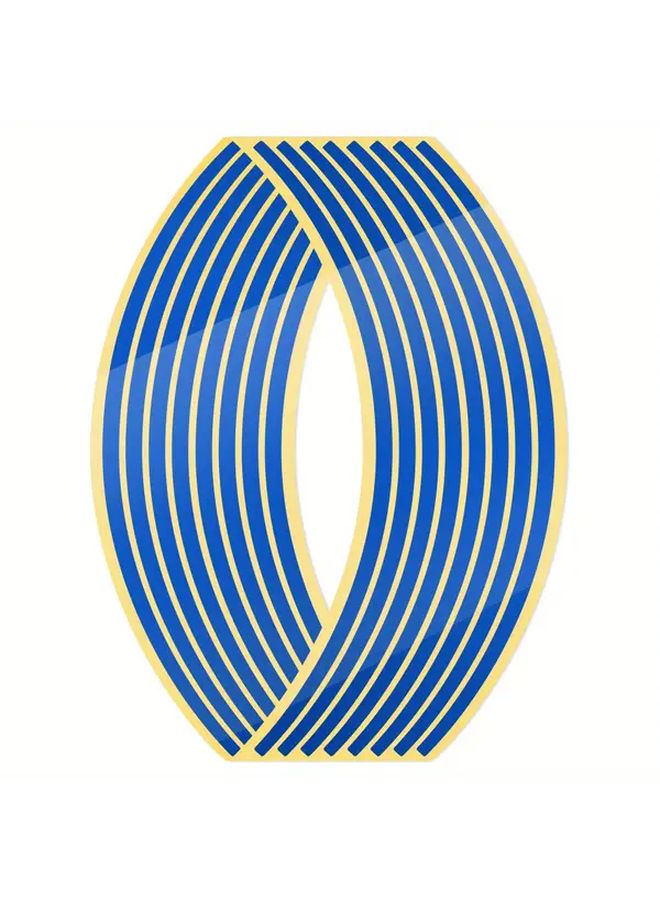 Blue Reflective Rim Strip Tape for Bicycle and Motorcycle Wheels - Image 3