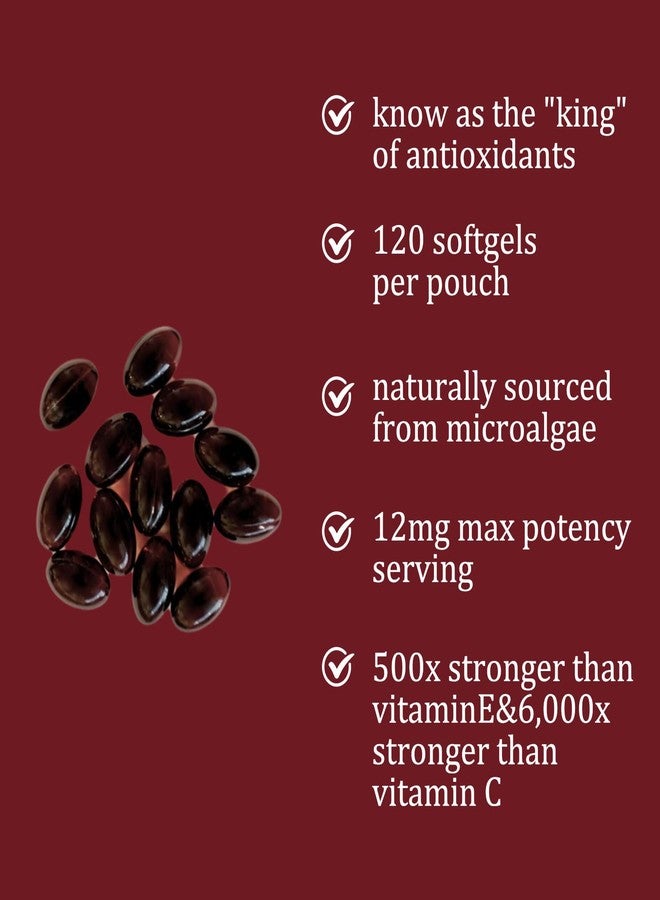 Rulinal Belano Astaxanthin 12mg, 120 Softgels, Premium Astaxanthin Antioxidant Supplements, Supports Immune, Skin, Eye & Joint Health-Non-GMO, Gluten-Free, 4 Month Supply, 120 Servings - Image 3