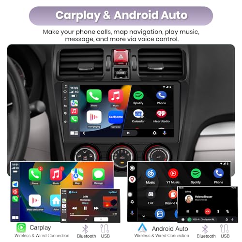AWESAFE Android 13 Car Radio Stereo Subaru Forester WRX Impreza 2013 2014 2015 Suitable for Harman Kardon Systems 4G RAM 64G ROM 9" Head Unit with Carplay/Android Auto Bluetooth - Image 4